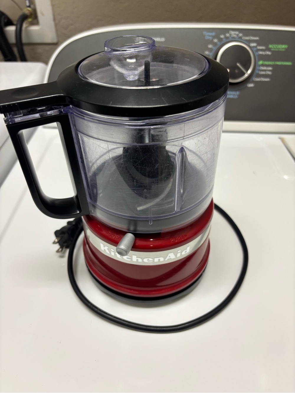 KitchenAid Compact Food Chopper in Red and Black